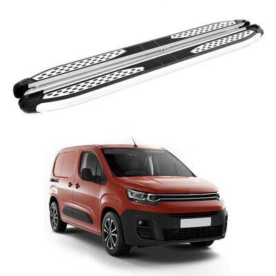 Turtle Citroen Berlingo 2019-2025 / Kısa Şasi Yan Basamak Plus Gri