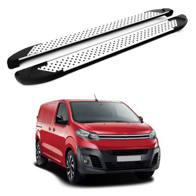 Turtle Citroen Dispatch (Mk3) 2017-2025 / Uzun Şasi Yan Basamak Sapphire V1 Gri