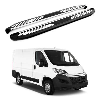 Turtle Citroen Jumper 2006-2025 / Kısa Şasi Yan Basamak Plus Siyah
