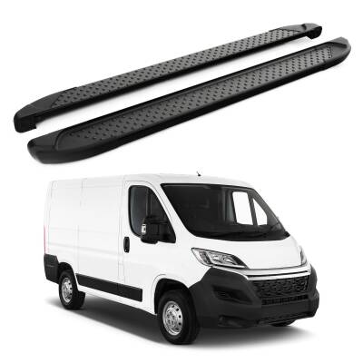 Turtle Citroen Jumper 2006-2025 / Kısa Şasi Yan Basamak Sapphire V1 Siyah