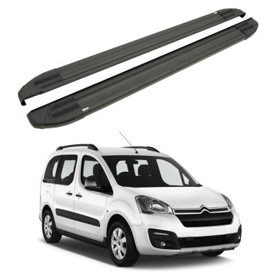 Turtle Citroen Relay 2006-2025 / ExUzun Şasi Yan Basamak Brillant Siyah