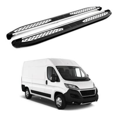 Turtle Fiat Ducato 2006-2025 / Kısa Şasi Yan Basamak Plus Siyah