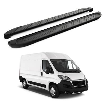 Turtle Fiat Ducato 2006-2025 / Orta Şasi Yan Basamak Sapphire V1 Siyah