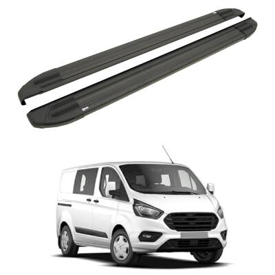 Turtle Ford Custom 2012-2023 / Kısa Şasi Yan Basamak Brillant Siyah