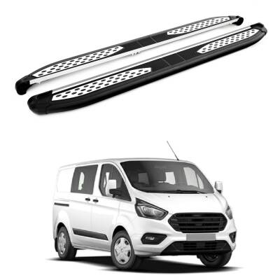 Turtle Ford Custom 2012-2023 / Kısa Şasi Yan Basamak Plus Siyah