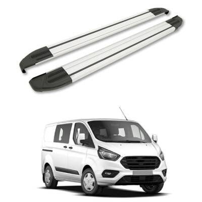 Turtle Ford Custom 2012-2023 / Uzun Şasi Yan Basamak Brillant Gri