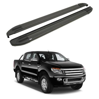 Turtle Ford Ranger (T6-P375/Px) 2011-2022 Yan Basamak Brillant Siyah