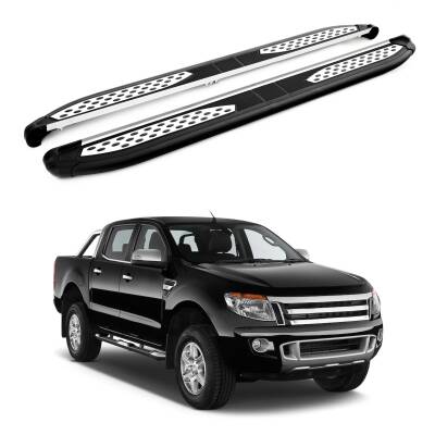 Turtle Ford Ranger (T6-P375/Px) 2011-2022 Yan Basamak Plus Siyah