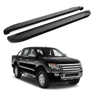 Turtle Ford Ranger (T6-P375/Px) 2011-2022 Yan Basamak Sapphire V1 Siyah