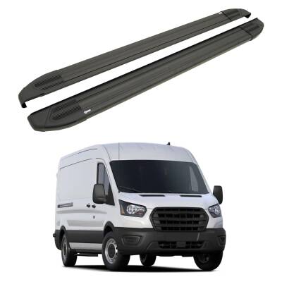 Turtle Ford Transit 2014-2025 / Kısa Şasi Yan Basamak Brillant Siyah