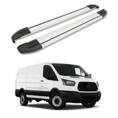 Turtle Ford Transit Trail 2021-2025 / Kısa Şasi Yan Basamak Brillant Gri