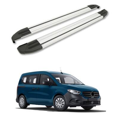 Turtle Mercedes-Benz Citan 2012-2021 / Kısa Şasi Yan Basamak Brillant Gri
