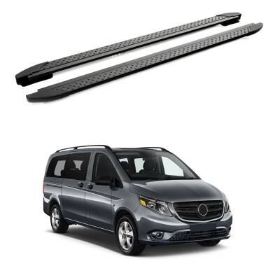 Turtle Mercedes-Benz Metris (W447) 2015-2025 / ExUzun Şasi Yan Basamak Era V2 Siyah