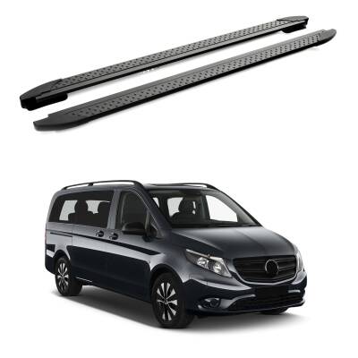 Turtle Mercedes-Benz Tourmalineer (W447) 2015-2025 / ExUzun Şasi Yan Basamak Era V2 Siyah