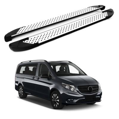 Turtle Mercedes-Benz Tourmalineer (W447) 2015-2025 / ExUzun Şasi Yan Basamak Sapphire V1 Gri