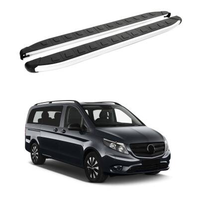 Turtle Mercedes-Benz Tourmalineer (W447) 2015-2025 / Uzun Şasi Yan Basamak Alyans Gri