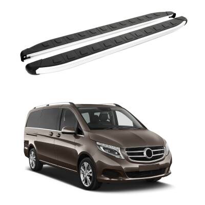 Turtle Mercedes-Benz V-Class (W447) 2015-2025 / ExUzun Şasi Yan Basamak Alyans Gri