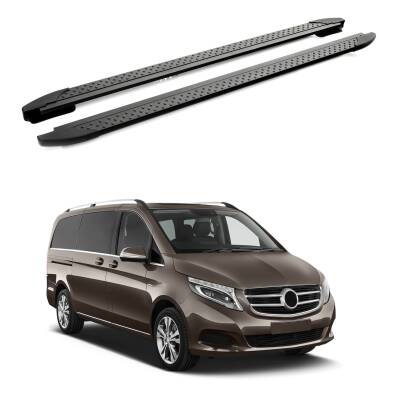 Turtle Mercedes-Benz V-Class (W447) 2015-2025 / Kısa Şasi Yan Basamak Era V2 Siyah