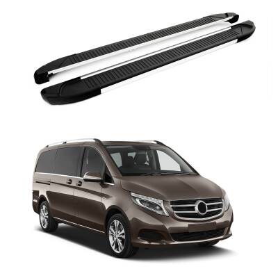 Turtle Mercedes-Benz V-Class (W447) 2015-2025 / Uzun Şasi Yan Basamak Another Gri
