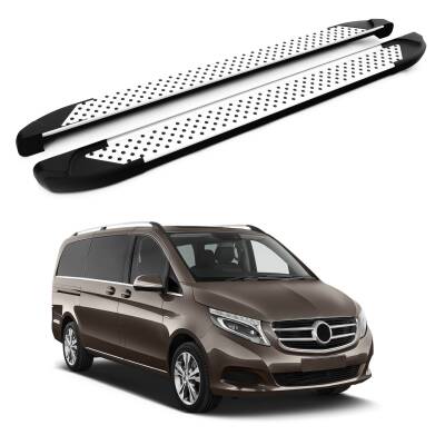 Turtle Mercedes-Benz V-Class (W447) 2015-2025 / Uzun Şasi Yan Basamak Sapphire V1 Gri