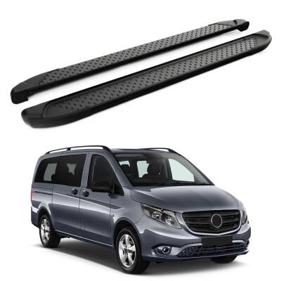 Turtle Mercedes-Benz Vito (W447) 2015-2025 / ExUzun Şasi Yan Basamak Sapphire V1 Siyah