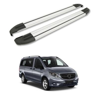 Turtle Mercedes-Benz Vito (W447) 2015-2025 / Kısa Şasi Yan Basamak Brillant Gri