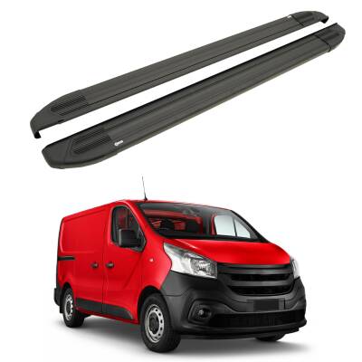 Turtle Mitsubishi Express (X82) 2020-2025 / Uzun Şasi Yan Basamak Brillant Siyah