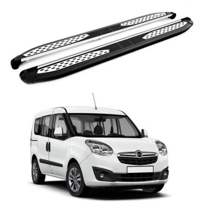 Turtle Opel Combo D 2012-2018 / Kısa Şasi Yan Basamak Plus Siyah