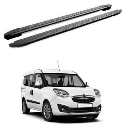 Turtle Opel Combo D 2012-2018 / Uzun Şasi Yan Basamak Era V1 Siyah