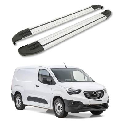 Turtle Opel Combo E 2019-2025 / Kısa Şasi Yan Basamak Brillant Gri