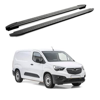 Turtle Opel Combo E 2019-2025 / Kısa Şasi Yan Basamak Era V2 Siyah