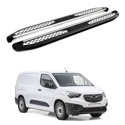 Turtle Opel Combo E 2019-2025 / Uzun Şasi Yan Basamak Plus Siyah