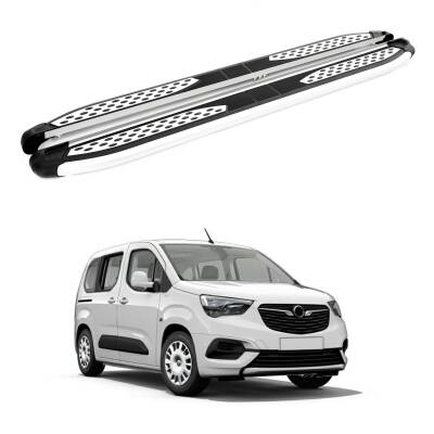 Turtle Opel Combo Life 2019-2025 / Kısa Şasi Yan Basamak Plus Gri