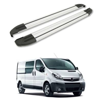 Turtle Opel Vivaro (X83) 2001-2014 / Kısa Şasi Yan Basamak Brillant Gri