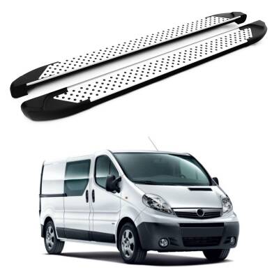 Turtle Opel Vivaro (X83) 2001-2014 / Kısa Şasi Yan Basamak Sapphire V1 Gri