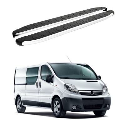Turtle Opel Vivaro (X83) 2001-2014 / Uzun Şasi Yan Basamak Alyans Gri