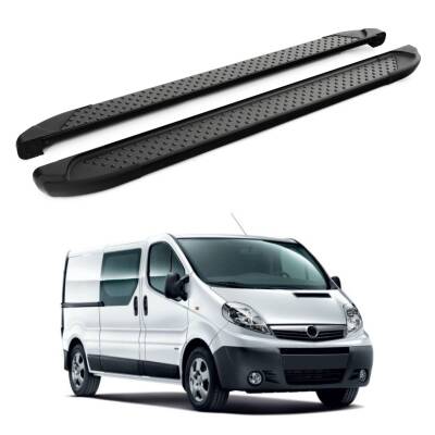 Turtle Opel Vivaro (X83) 2001-2014 / Uzun Şasi Yan Basamak Sapphire V1 Siyah
