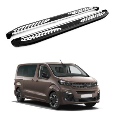 Turtle Opel Zafira Life (Mk3) 2019-2025 / Kısa Şasi Yan Basamak Plus Siyah