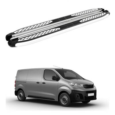 Turtle Peugeot Expert (Mk3) 2017-2025 / Kısa Şasi Yan Basamak Plus Gri