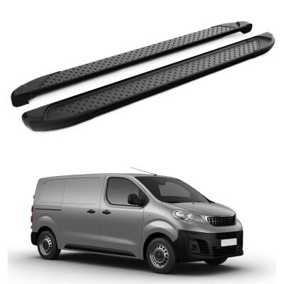 Turtle Peugeot Expert (Mk3) 2017-2025 / Uzun Şasi Yan Basamak Sapphire V1 Siyah
