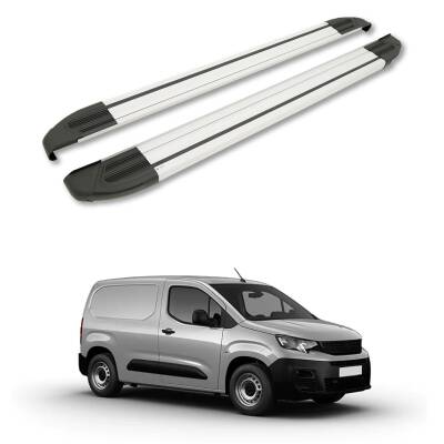 Turtle Peugeot Partner 2019-2025 / Kısa Şasi Yan Basamak Brillant Gri