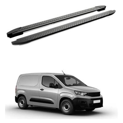 Turtle Peugeot Partner 2019-2025 / Kısa Şasi Yan Basamak Era V2 Siyah