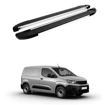 Turtle Peugeot Partner 2019-2025 / Uzun Şasi Yan Basamak Another Gri