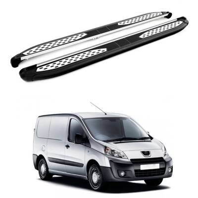 Turtle Peugeot Tepee Expert (Mk2) 2006-2016 / Kısa Şasi Yan Basamak Plus Siyah