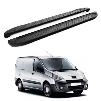 Turtle Peugeot Tepee Expert (Mk2) 2006-2016 / Uzun Şasi Yan Basamak Sapphire V1 Siyah