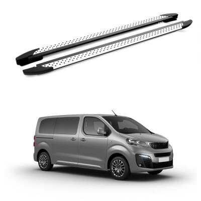 Turtle Peugeot Traveller (Mk3) 2017-2025 / Uzun Şasi Yan Basamak Era V1 Gri