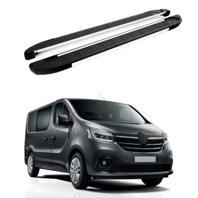 Turtle Renault Trafic (X82) 2014-2025 / Kısa Şasi Yan Basamak Another Gri