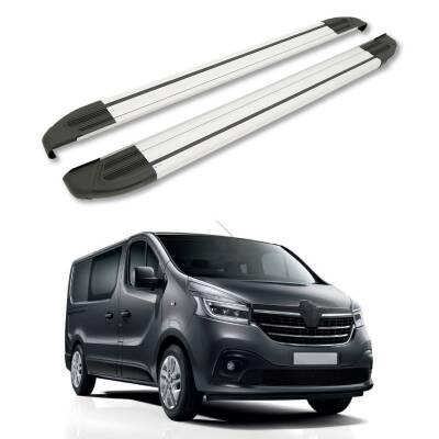 Turtle Renault Trafic (X82) 2014-2025 / Kısa Şasi Yan Basamak Brillant Gri