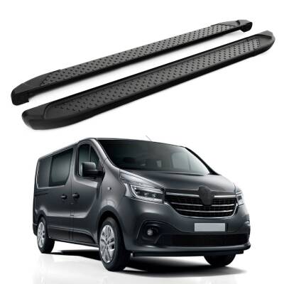 Turtle Renault Trafic (X82) 2014-2025 / Kısa Şasi Yan Basamak Sapphire V1 Siyah