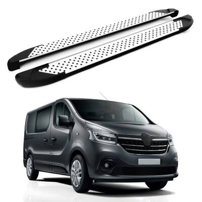 Turtle Renault Trafic (X82) 2014-2025 / Uzun Şasi Yan Basamak Sapphire V1 Gri